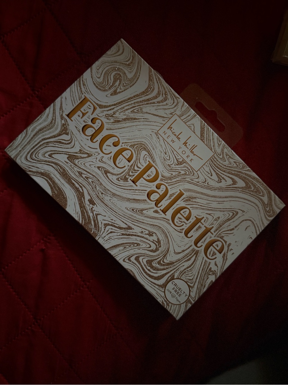 Nicole Miller Face Palette - White & Gold Marble
